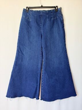Pilcro Anthro Mega Flare Wide Leg Jeans Size 31 Stretch Denim Project Jeans